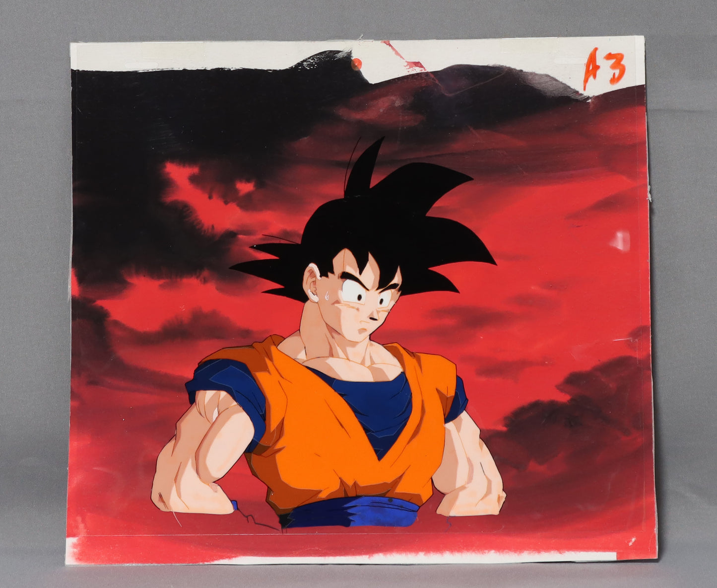 Animation cel "DRAGON BALL Z, Son Goku",1989-1996, with certificate of authenticity