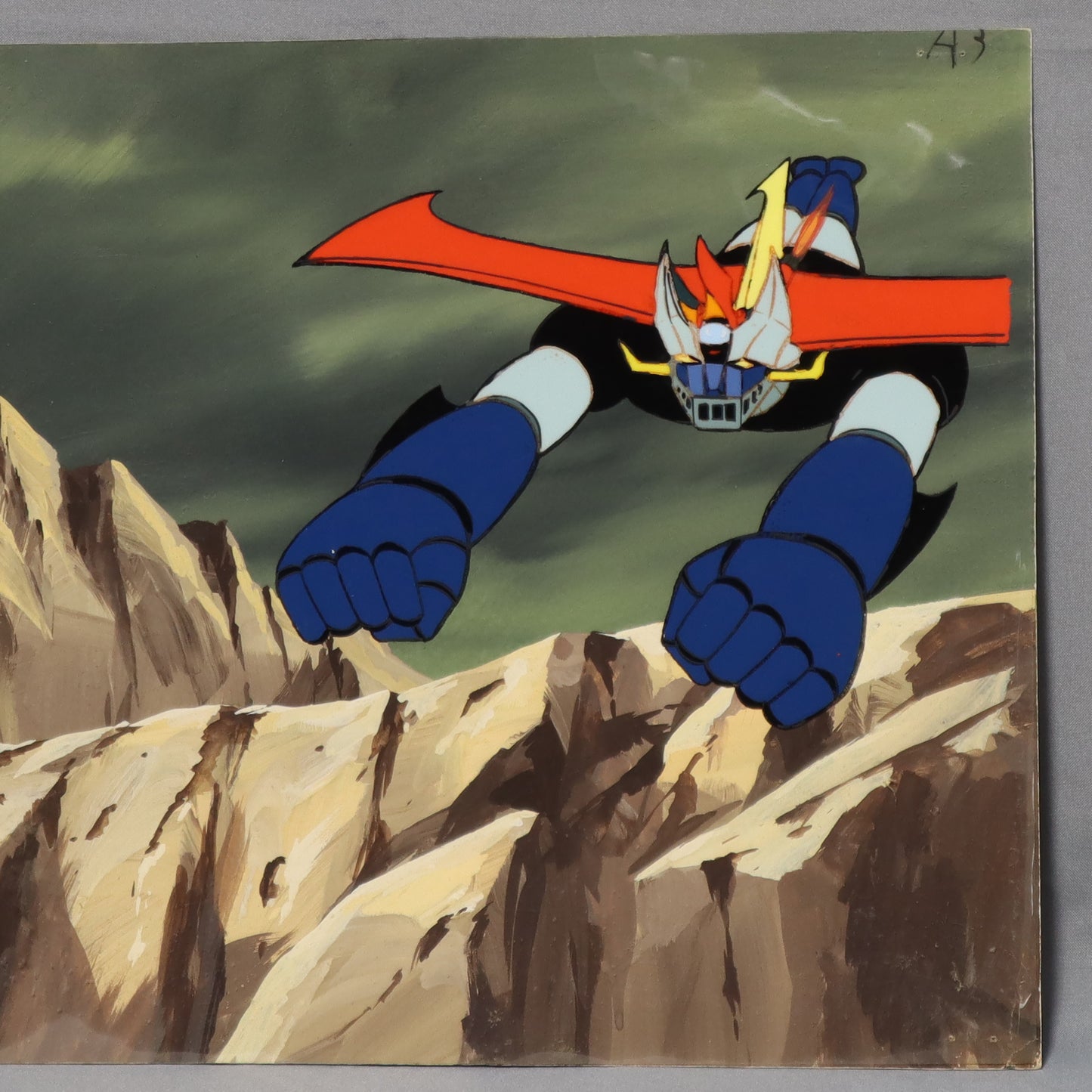 Animation cel "Great Mazinger",1974-1975, with certificate of authenticity