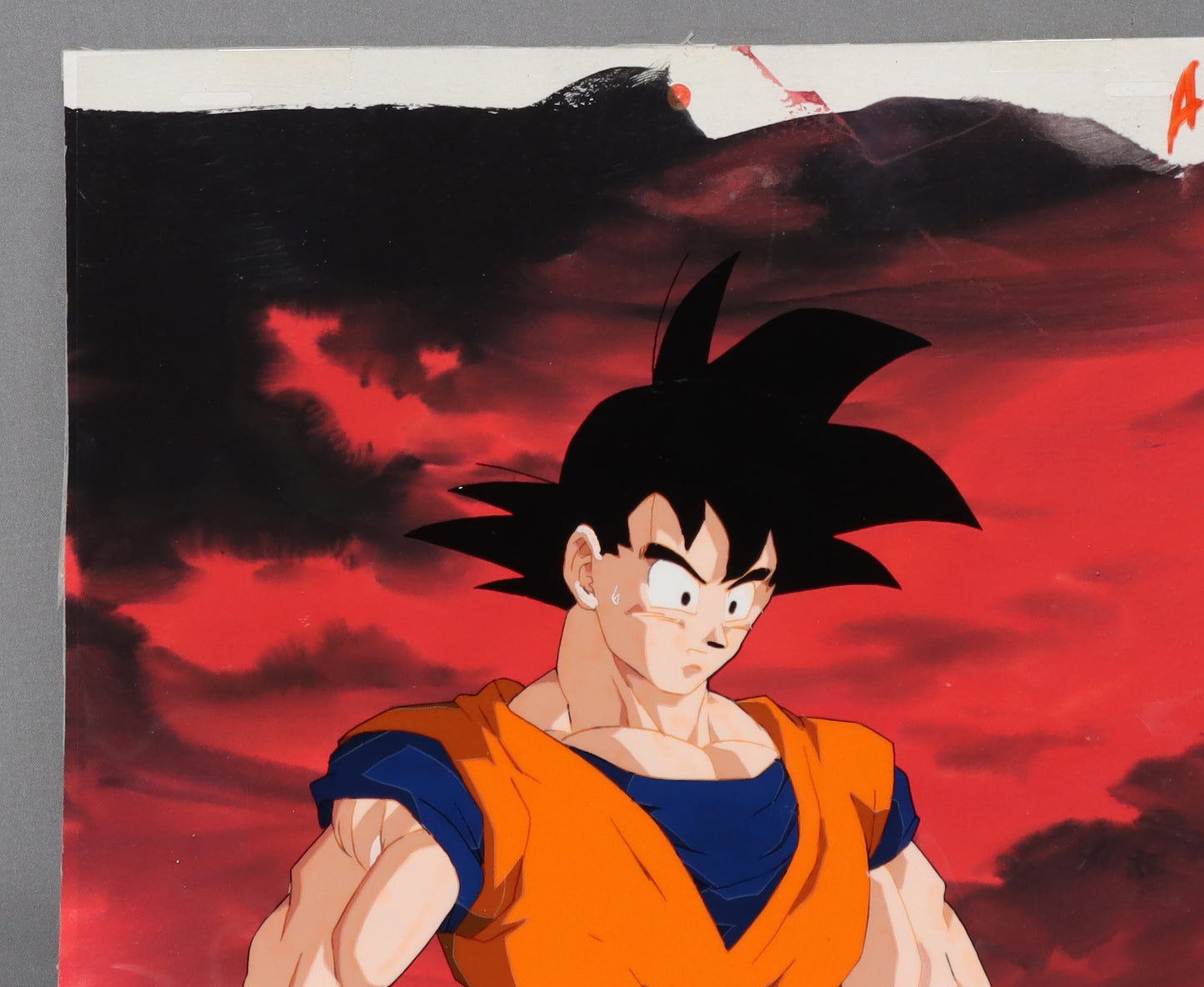 Animation cel "DRAGON BALL Z, Son Goku",1989-1996, with certificate of authenticity